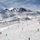 Snow and yoga skiing Pyrenees